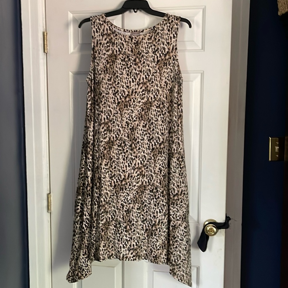 Chico’s Midi Length Animal Print Dress Size 3